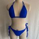 thumbnail image 4 of Conjunto traje baño flores 3D para mujer Traje baño piezas Top con cuello halter, 4 of 5