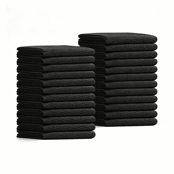 AUQ 24 Pack Cooling Towels Bulk for Neck and Face 40"X12" Ice Cooling Sweat Rags Microfiber Soft Breathable Soft Chilly Towel for Yoga Golf Sport Running