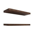 Clearance Items,Topliu Floating Shelf 2 Pc Modern Solid Wood Wall Rack