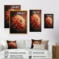 thumbnail image 4 of Designart Orange Dahlia Flower III Canvas Wall Art, 4 of 5