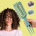thumbnail image 1 of Cepillo Definidor de Rizos, Cepillo Peine Rulo para Rizado, Cepillo de Peinado para Cabello Rizado, Cepillo Definidor de Rizos para Mujer, Cepillo Rizador para Definir Bordes y Levantar el Cabello ..., 1 of 5