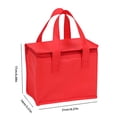 thumbnail image 3 of Bolsa de almuerzo de picnic portátil con aislamiento térmico para exteriores (Rojo S), 3 of 5