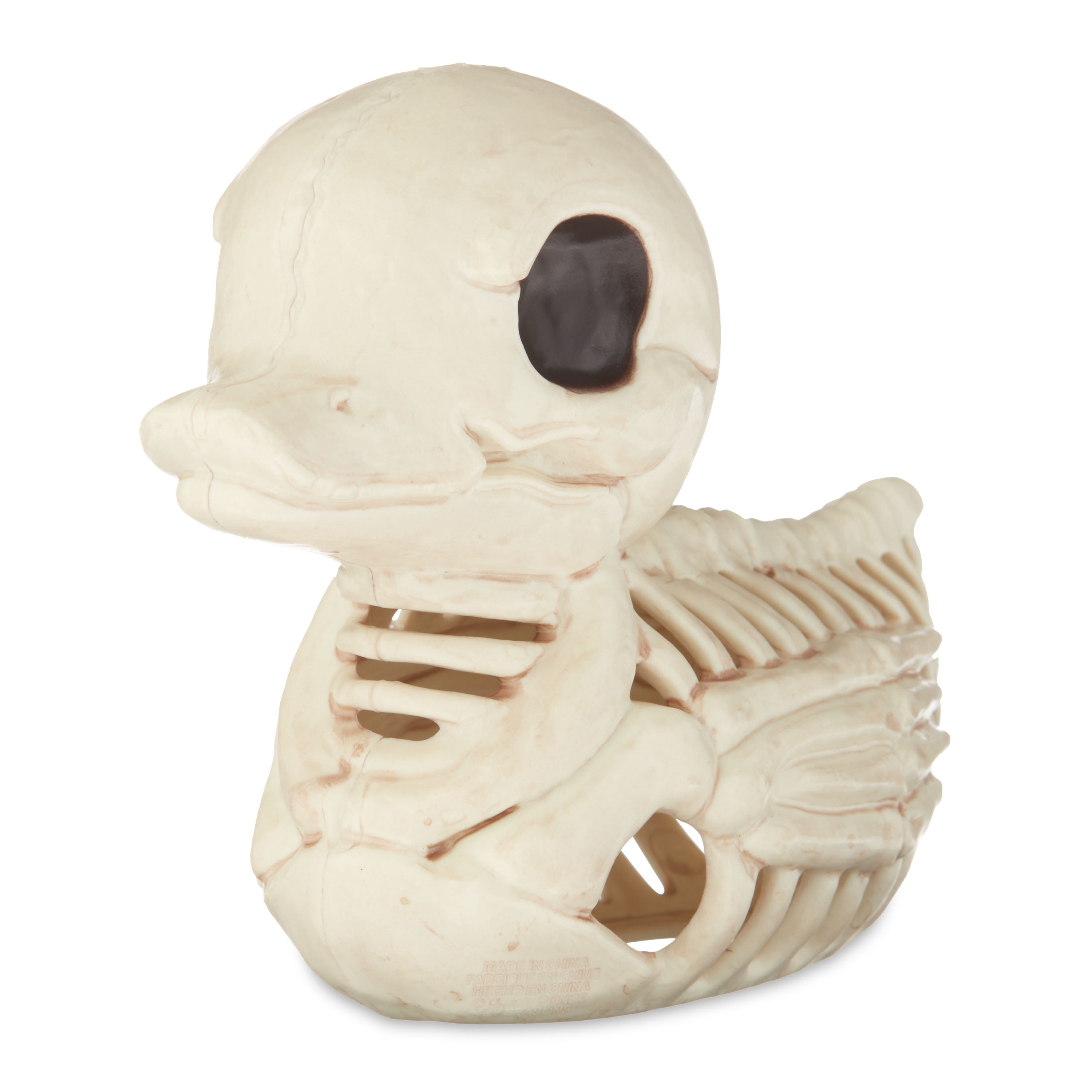 Way To Celebrate Halloween Skeleton Duck, Bone Color Plastic Decoration