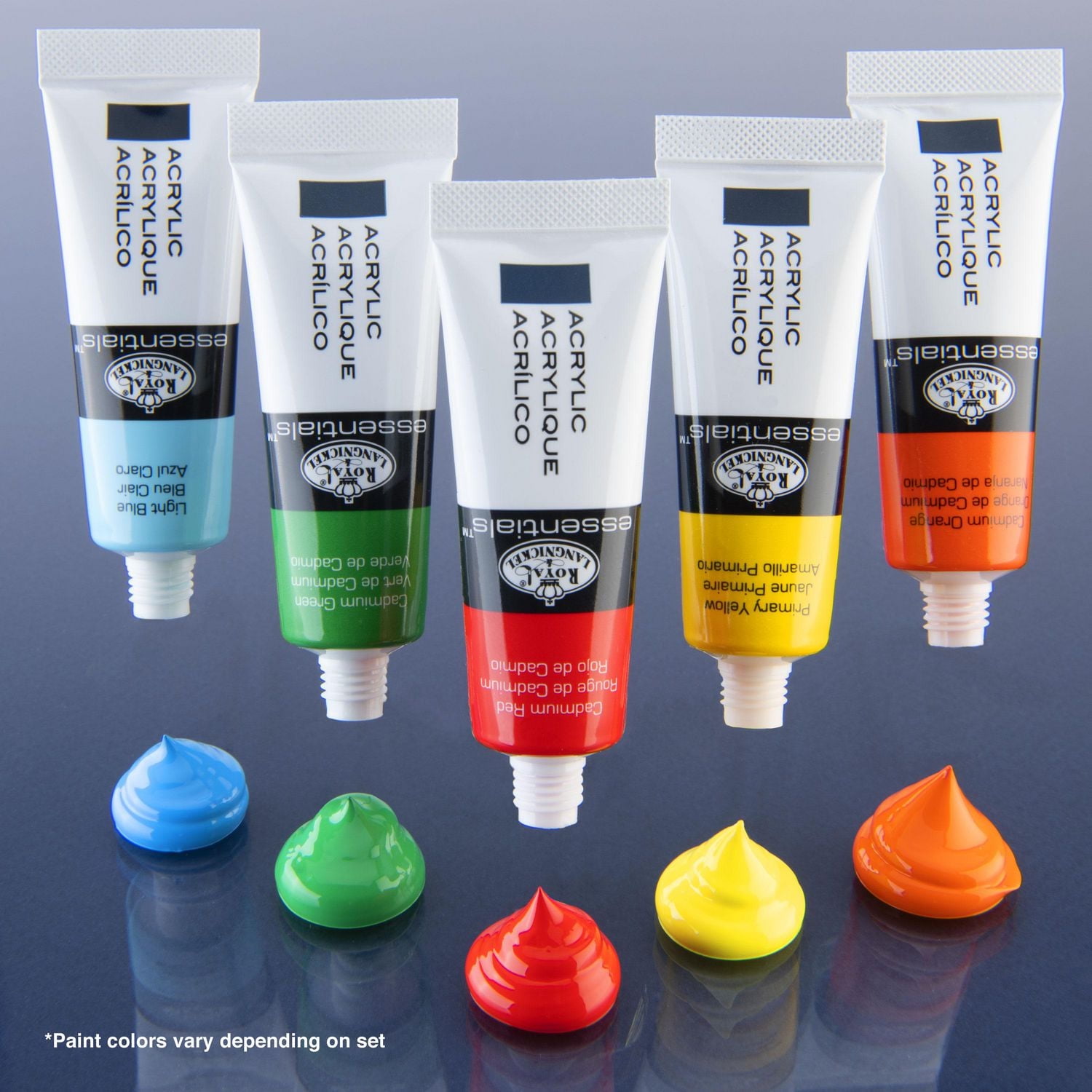 Royal & Langnickel - <br>Ensemble de peinture acrylique Essentials 12 ml, 24 couleurs Ensemble de peinture acrylique 12 ml, 24 couleurs
