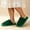 Green, variant on Fnooota Womens Fuzzy Slippers, Warm Breathable Winter Non Slip House Slippers Home Shoes Pink Size 8-8.5