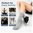 thumbnail image 4 of Toe Separator Socks 3 Pairs, Foot Alignment Socks with Toe Spacers for Men Women, Bunion Hammer Toe Relief, Plantar Fasciitis Support, 4 of 6