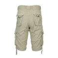 thumbnail image 4 of Men's Belted Cargo Shorts 100% Cotton Distressed Washed Style, 4 of 5