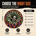 thumbnail image 5 of 3D Halloween Rugs Optical Illusion Rug Halloween Quilted Round Rug 3D Illusion Modern Home Decor(Abyss Skeleton), 5 of 6