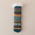 thumbnail image 2 of Nestiefly Fuzzy Slipper Socks for Women with Grip Dots, Non Slip Cozy Winter Gifts | Plush Sherpa Lining, Stretch Knit Green, 2 of 6
