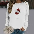 thumbnail image 2 of Kaemgyyd Sweatshirt for Women Merry Christmas Casual Tree Fall Fashion Pullover Long Sleeve Vacation Party Clothes Top, 2 of 3