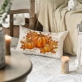 thumbnail image 5 of Sm:)e Maple Leaves Pumpkin Fall Pillow Covers 12x20 Inch, Cushion Covers for Sofa Seasonal Home Decor, 5 of 8