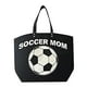 thumbnail image 1 of Women's Soccer Canvas Tote Bag,Sports Beach Bag Casual Oversized Practical Bag For Shopping And Work, 1 of 1