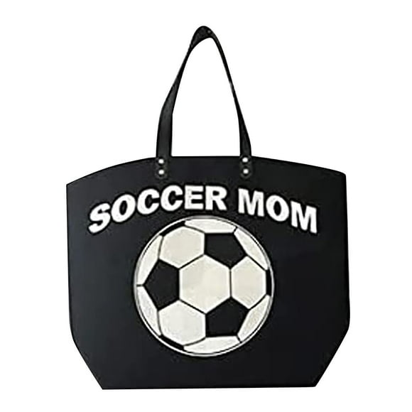 onlyliua Liquidación Bolsa de Lona de Fútbol para Mujer, Bolsa de Playa Deportiva, Bolsa Informal Gran Tamaño, Practica para Ir de Compras y Trabajar