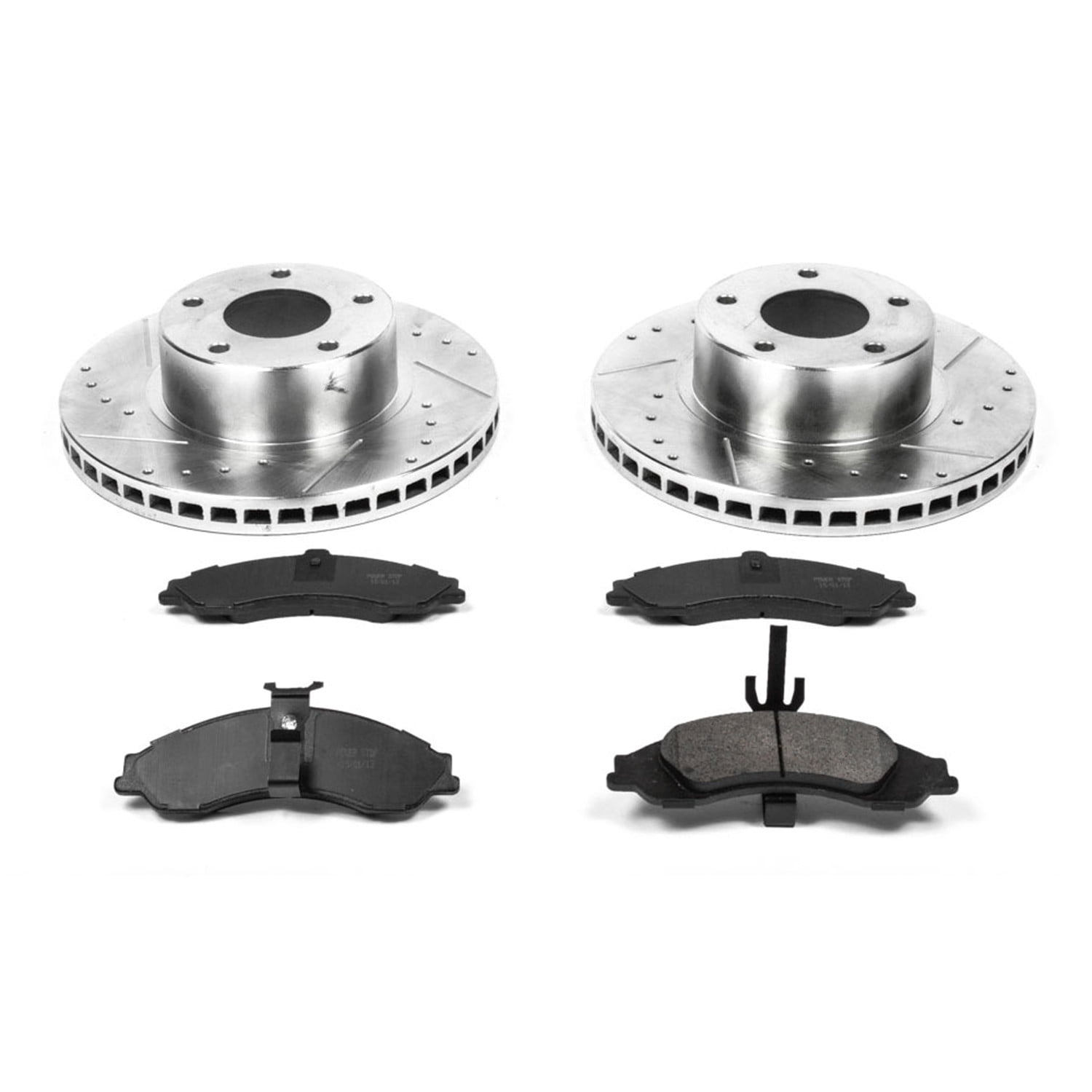 PowerStop Front Z23 Evolution Sport Carbon-Fiber Ceramic Brake Pad and Drilled & Slotted Rotor Kit Fits: PONTIAC Select Models K2965