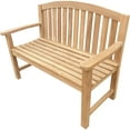 thumbnail image 2 of Teak Wood San Jose Outdoor Patio Bench, 4 Foot, 2 of 4