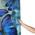 thumbnail image 3 of Blue Butterfly Shower Curtain Vintage Butterfly Bathroom Shower Curtains Farmhouse Butterfly Bathroom Decor Shower Curtains Fabric Polyester Waterproof with Plastic Hooks 72" X 72", 3 of 6