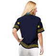 thumbnail image 2 of HAPPY BAY Women's Casual Blouse Shirt Solid Blouses Short Sleeve Button Down Dress Tops Tee Shirts Hawaiian Dresses for Women XXL plus-size Navy_AD553, 2 of 3