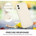 thumbnail image 6 of Designed for iPhone 12 Case Phone Cover 6.1-Inch, Stone Cute Curly Wave Frame Shape Slim Soft TPU Gel Rubber Bumper Shockproof Protective Phone Cases, White, 6 of 17