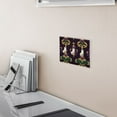 thumbnail image 5 of Yayeee Toggle Light Switch Wall Plate 3-Gang 6.37"x4.48" Decorative Outlet Cover, Gold and Purple Floral Pattern, 5 of 7