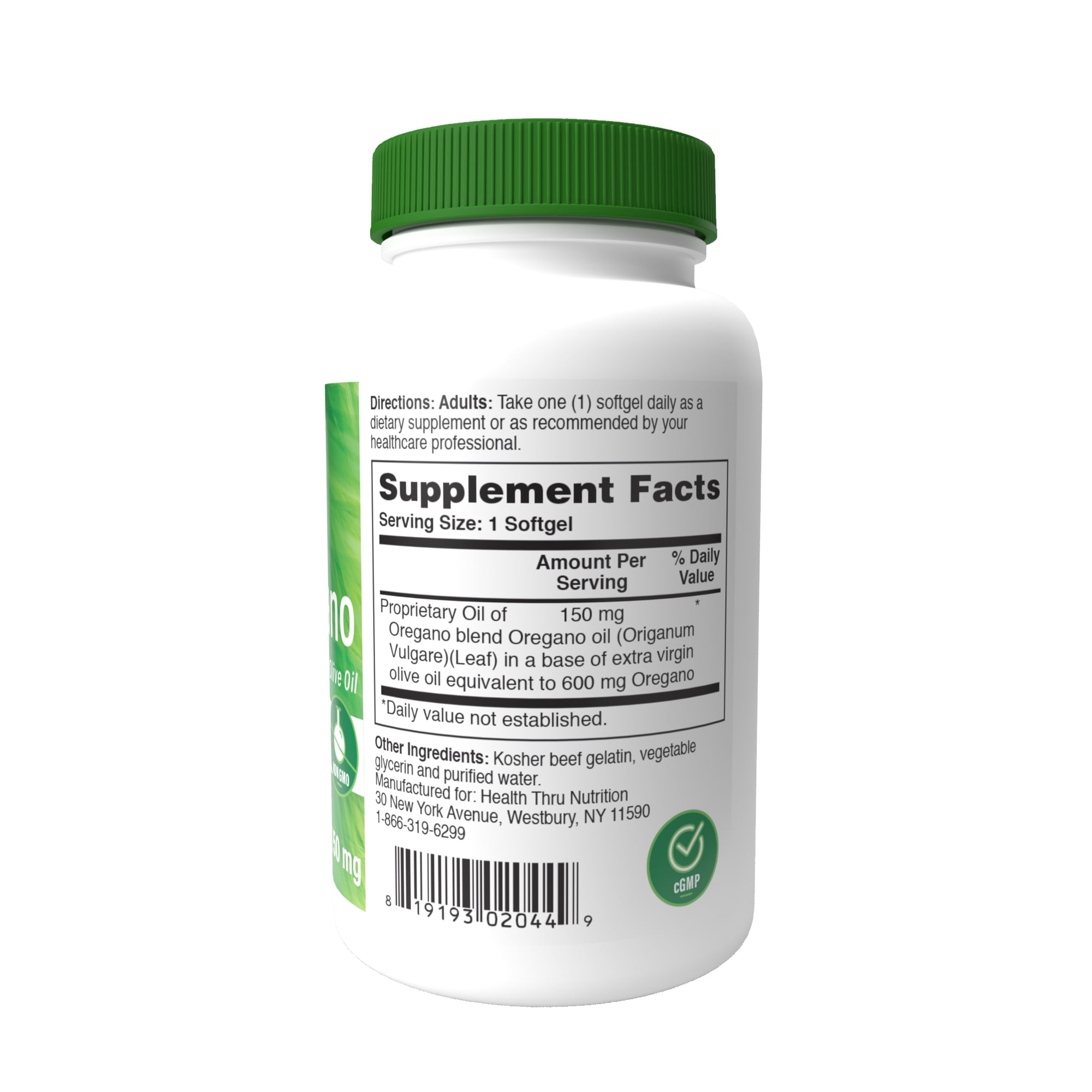 Oil of Oregano (Wild) 150mg (Non-GMO) 360 Softgels by Health Thru Nutrition