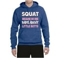 thumbnail image 2 of Wild Bobby Squat Because No One Raps About Little Butts Gym/Workout Unisex Graphic Hoodie Sweatshirt, Vintage Heather Blue, Large, 2 of 5