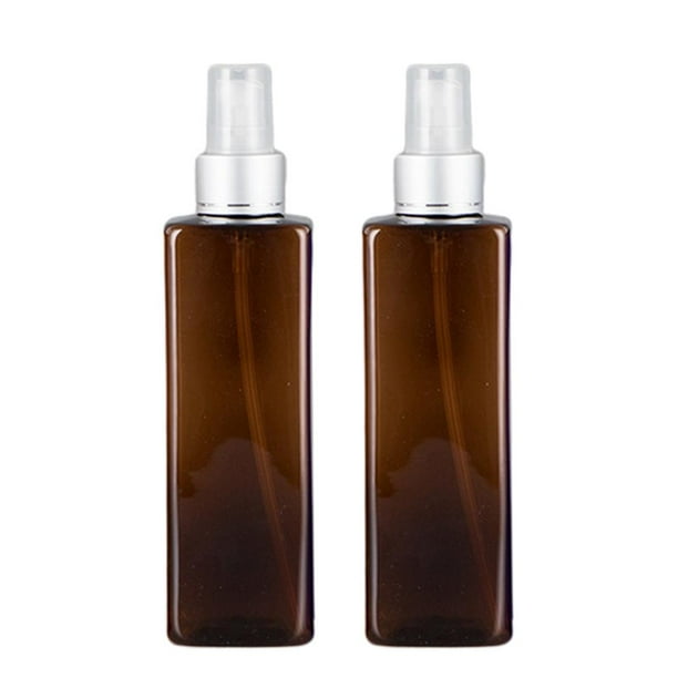 Paquete de 2 de para después del afeitado de de 250 ml Contenedor de pulverizador de peluquería marrón Zulema Botella de spray de maquillaje vacía