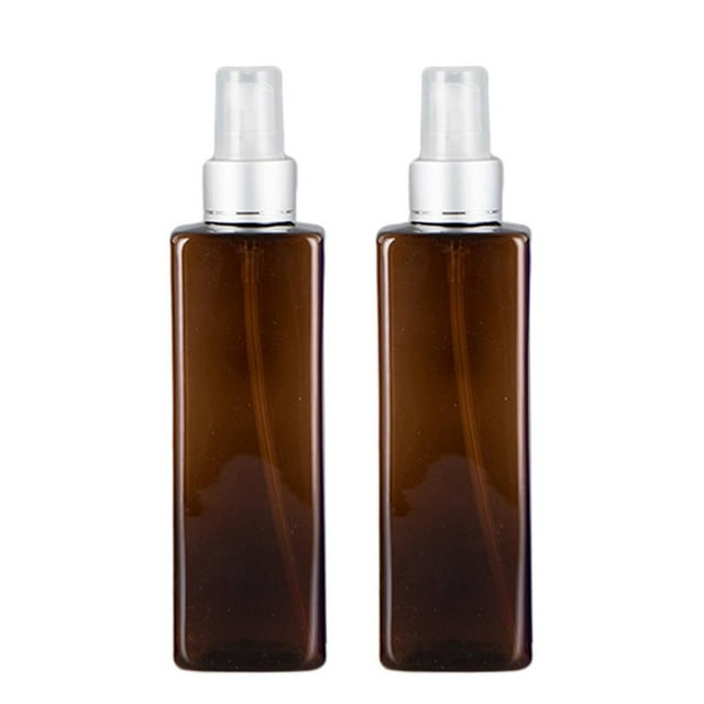 Paquete de 2 de para después del afeitado de de 250 ml Contenedor de pulverizador de peluquería marrón Zulema Botella de spray de maquillaje vacía