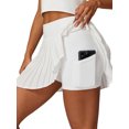 thumbnail image 3 of SLADYGLO Women Athletic Pleated Skirt with Built-in Shorts, 3 of 7