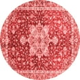 thumbnail image 1 of Ahgly Company Indoor Round Abstract Red Modern Area Rugs, 6' Round, 1 of 4