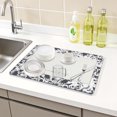 thumbnail image 2 of Unique Bargains Elegant Quick Dry Dish Drying Mats for Dishes Beige, 2 of 6