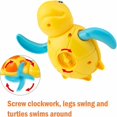 thumbnail image 4 of Tortuga de baño para bebé, juguete de baño de tortuga de 3 piezas, juguete de piscina para bañera, regalo para bebés, niños pequeños, niñas, 4 of 5