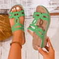 thumbnail image 2 of Sandalias de Cuña Negras para las Mujeres Reticular Corte Boca de Pescado Pie Abierto Zapatillas Sueltas Gruesas Primavera Verano, 2 of 9
