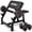 Black/Multifunction Dumbbell Set, variant on Goimu Preacher Curl Bench, Seated Arm Isolated Barbell Dumbbell Bicep Station, Adjustable Bicep Curl Machine with 2 Bar Holders,Dumbbell Holder for Home Gym