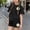 Black, variant on Fnooota Girls Summer Outfit Sets, Casual Short Sleeve School Girls' 2 Piece Sets Kids' Clothing Sets Purple Size 10