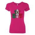 thumbnail image 2 of Wild Bobby Mexican Queen Latin Pride Women Slim Fit Junior Tee, Raspberry, Small, 2 of 5