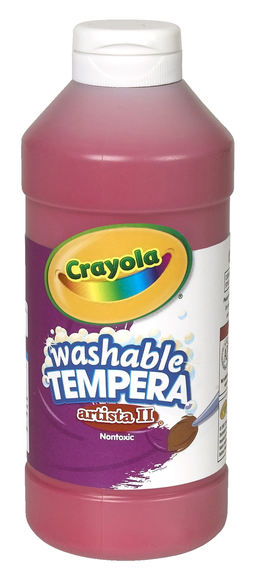 Crayola Artista II 16 oz Washable Tempera Paint, Black