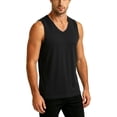 thumbnail image 5 of Kalauyu Mens Sleeveless V Neck Tank Tops Slim Fit Breathable Quick Dry Summer Solid Color Gym Workout Sleeveless Shirts, 5 of 5