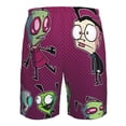 thumbnail image 6 of Invader Zim Dib Gir Men's Beach Shorts Swim Trunks Casual Quick Dry Board Shorts Swimwear with Mesh Lined and Pockets, 6 of 8