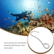 thumbnail image 5 of Eigraketly Arrecifes de buceo de acero inoxidable de alta resistencia, gancho individual, gancho de buceo impermeable portátil, gancho de Deportes acuáticos, 5 of 6
