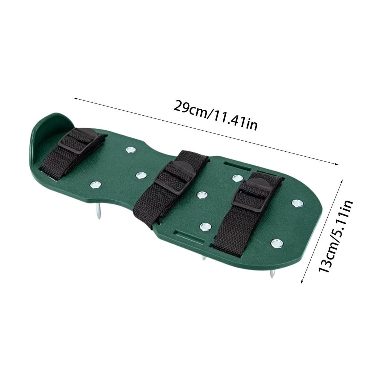 Winter Poetry Upgrade Grass Aerator Spike Sandals, Garden Aerating Shoes, Adjustable Straps Yard Loosening Shoes, 11.41x5.11x2.75in