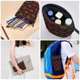 thumbnail image 5 of Kdxio Telescopic Pencil Bag Pen Holder Stationery Case,Stand-up Retractable Transformer Bag Organizer for Christmas Holiday(Gold Glitter Heart), 5 of 6