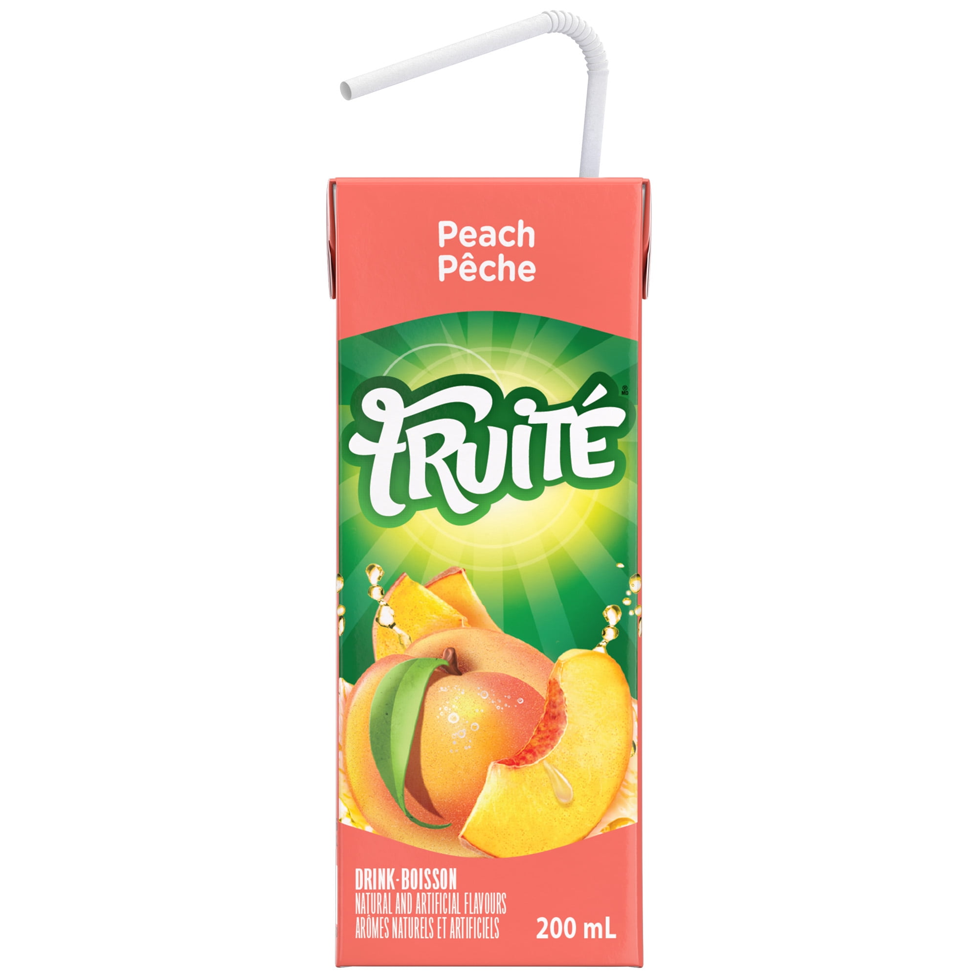 Fruité Pêche, boisson 200mL BOISSON PECHE FRUITE 24X200ML