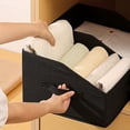 thumbnail image 6 of Trapezoid Storage Baskets for Closet Organization, Foldable Shelf Bins with Dividers for Nursery & Pantry, Decorative Fabric Organizers for Living Room, TV Stand & Office, Gray, 6 of 9