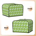 thumbnail image 2 of KLL Green Lemon Slices Print 4 Slice Toaster Dust Covers Kitchen Small Appliance Cover with 2 Pockets,Can hold Jam Spreader Knife & Toaster Tongs (12.4 x 10.6 x 8.2), 2 of 6