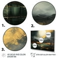 thumbnail image 3 of Designart "Abstract Mountain Majesty Grey and Yellow Lands V" Landscapes Framed Wall Art Decor - Modern Grey Abstract Landscapes Living Room Framed Canvas Art, 3 of 6