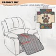 thumbnail image 7 of DISNIMO Boho Mandala Paw Print Recliner Covers Anti-Crumb Sofa Cover Dustproof Armchair Slipcover, 7 of 7