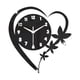 thumbnail image 1 of Reloj de pared acrílico decorativo, adorno de moda, regalo, silencioso, sin tictac, simple y creativo. Negro, 1 of 9