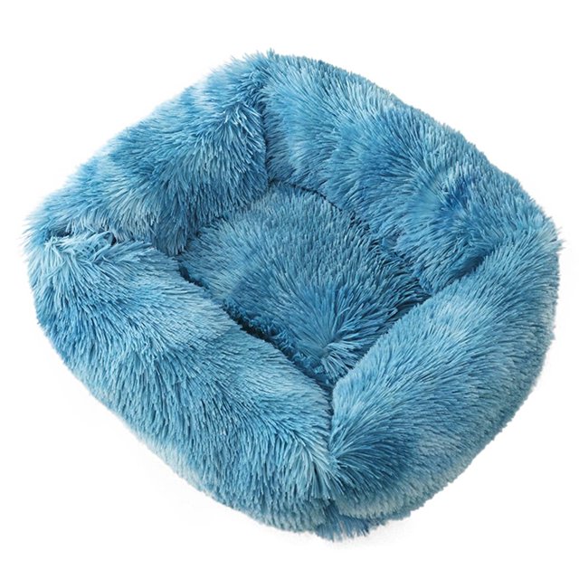 Cama de felpa para gatos, relajante, suave y esponjosa, cojín para mascotas, camas para cachorros que se calientan solas, lavables a máquina, suministros para mascotas, 36 x 27 x 6