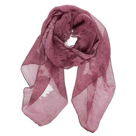 Solid Semi-Sheer Fashion Scarf