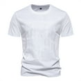 thumbnail image 1 of Chemises pour Hommes Chemise Décontractée Unie à Manches Courtes et Col Rond, 1 of 1